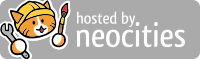 The 'hosted by Neocities' logo.